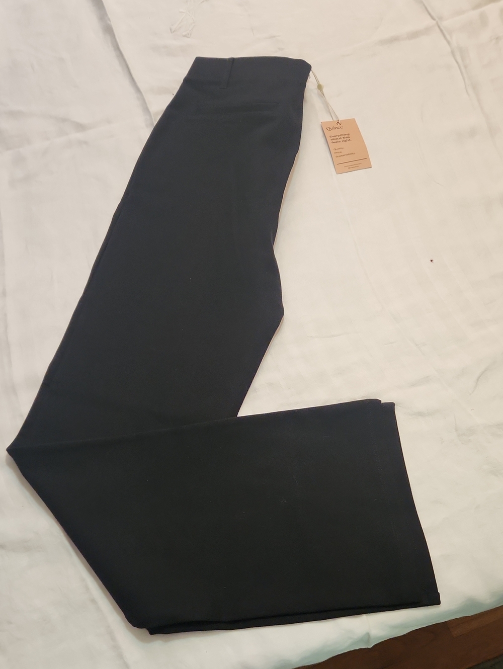 NWT Quine Ponte Ultra Stretch Bootcut Black Pants Medium